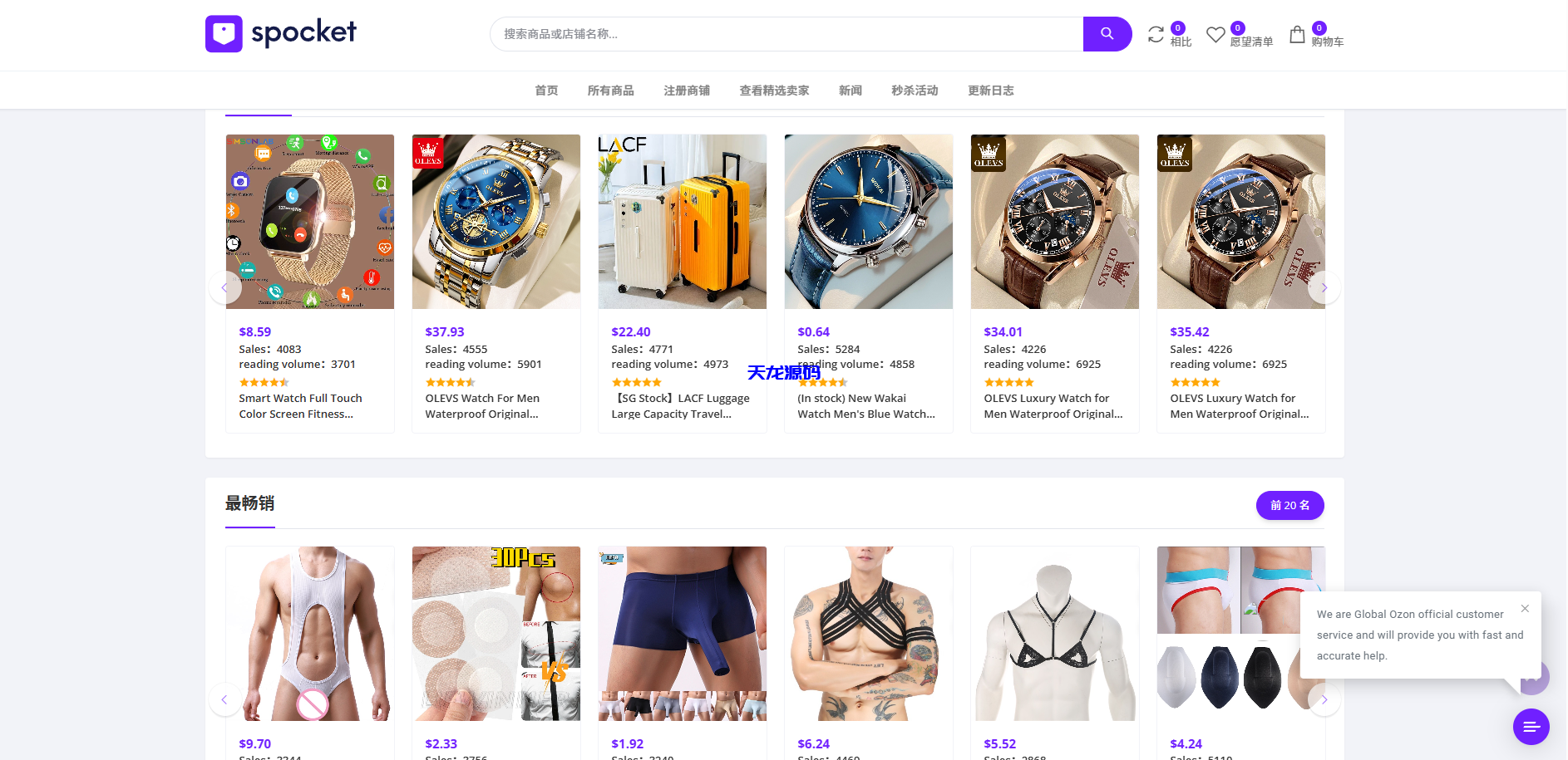 图片[2]-多语言海外跨境电商外贸商城系统源码/支持TK,FB内嵌封装可换logo增加了在线客服系统增加POS定时下单新增防报毒处理-天龙源码网-精品源码网站